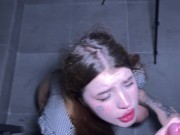 Я познакомился со шлюшкой в метро и трахнул ее в подъезде 15/16