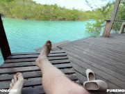 Fuck both my holes  in Paradise Anal POV - Horny Hiking ft Molly Pills - 4K 1/16