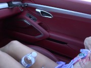 OV with beach babe Summer Vixen fingering her pussy and making herself cream in the car 4/16