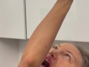 Naked Monika Fox Makes Orange Juice & Squeezes Juice On Herself 15/16