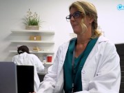 Super Sexy Big Tit Milf Naughty Nurse Masturbates At Sexy Office 3/16