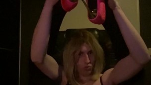 Cute femboy teasing