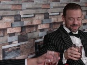 Stocking Clad Asian Polly Pons Sucks And Fucks Gangsters Before Taking A DP Slamming 1/16