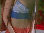 ULTRAFILMS Gorgeous model Kamy taking off all her clothes and teasing us in this hot solo video 3/16