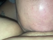 Bearded fat guy gets what he wants from tinderslut then busts nut inside her 5/16