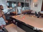 Trailer Simone kept bothering Ace while he was trying to play pool with his friend Trucifer so they fucked her hard 2/16