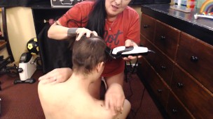 Milf Shaving Her Girlfriends Head