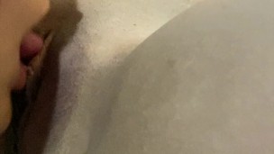 Hungry lesbian devours me without control - intense oral session