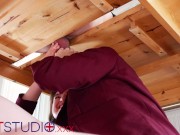 Ellie & Victoria Milk A Guys Cock And Get Their Uniforms Covered In Cum 3/16