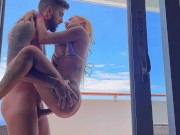 Fim de ano no Cruzeiro, fodemos a bordo na nossa varanda da cabine - Kevlyn Santos 13/16