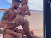 Fim de ano no Cruzeiro, fodemos a bordo na nossa varanda da cabine - Kevlyn Santos 2/16