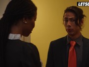 Ebony Babe Needs Sex From Asian Man / LETSDOEIT 4/16