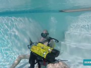 Monica is pussy and mouth fucked underwater 11/16