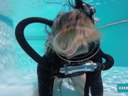 Monica is pussy and mouth fucked underwater 4/16