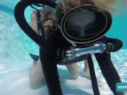 Monica is pussy and mouth fucked underwater 6/16