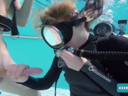 Monica is pussy and mouth fucked underwater 8/16