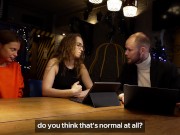 Sex office, part 5. The director of the office fucks us like bitches one at a time 1/16