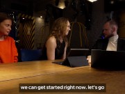 Sex office, part 5. The director of the office fucks us like bitches one at a time 2/16