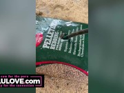 Big boobs babe in tiny bikini, grinding & dancing, female domination chastity cage dirty talk, hair & makeup - Lelu Love 10/16