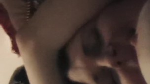 Busty amateur GF babe licked out