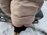 Сестра друга дала в жопку на капоте жугуля 1/16