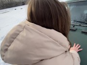 Сестра друга дала в жопку на капоте жугуля 10/16