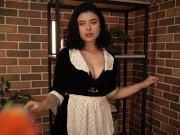 JOI Roleplay- Tu Mucama te saca TODA la leche mientras tu esposa no esta. 1/16