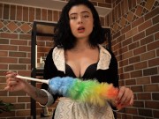 JOI Roleplay- Tu Mucama te saca TODA la leche mientras tu esposa no esta. 10/16