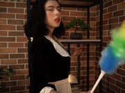 JOI Roleplay- Tu Mucama te saca TODA la leche mientras tu esposa no esta. 5/16