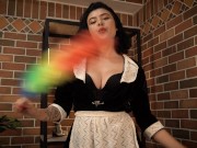 JOI Roleplay- Tu Mucama te saca TODA la leche mientras tu esposa no esta. 7/16
