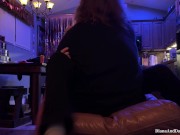 #240 Perfect Girlfriend in Black Thong Riding Me on the Footstool (Available in VR!) 2/16