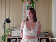 Ersties - Super Cute Babe Gets Kinky with Underwear Before Playing With a Dildo 3/16