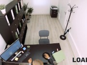 LOAN4K. Linda Leclair comes to the local credit agency where gets fucked for loan 2/16