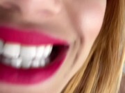 Smoking and showing off to a fan in a video call