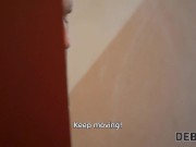 DEBT4k. Candy Kay hubby permits debt collector to taste her tight holes 2/16