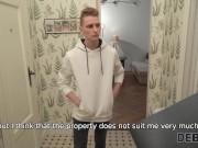 DEBT4k. Candy Kay hubby permits debt collector to taste her tight holes 4/16