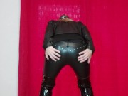 FART ON LEATHER TROUSERS