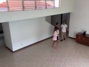 Wife caughts real state agent fucking her husband while showing the house 4/16