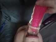 Choking his slutty bitch ass with my huge pink cock!! 12/16