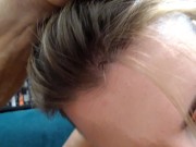 POV Close-Up: Sexy Girl Sucks, Licks Balls & Swallows Big Creampie – Cigarette & Drink 11/16