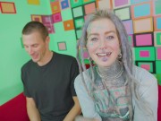 Big dick anal virgin fucks first time my ass on my casting couch - rouch sex blowjob until cumshot 4/16