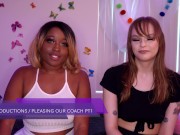 4K- Two Slutty Cheerleaders thier suck coach's Big Dick 1/16