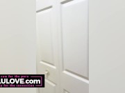 Big boobs babe welCUM home cum on ass after getting back from nude resort with updates there & along the way - Lelu Love 12/16