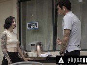PURE TABOO Seduced Barista Stevie Moon Accepts Anal Sex From Handsome But Rude Customer She Just Met 3/16