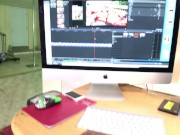 Cute Slutty Ebony Girl swallows Huge Cock 4/16