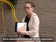 Sex office, part 6. Four big dicks for employee of the month 2/16