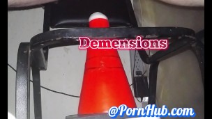 PV Sneeking a Ride on a Large Glass Bottle in the Porch