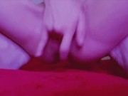 【個人撮影】寝起きに手マンオナニー♡おまんこからクチュクチュ音が止まらない 14/16