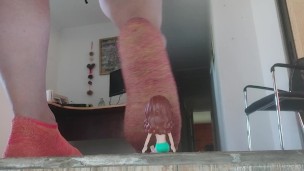 GIANTESS , SMELL MY SWEATY SHOES AND SOCKS AFTER RUN