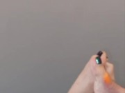 POV. He loves my sweaty, dirty, smelly feet immediately out of my shoes. 4/16